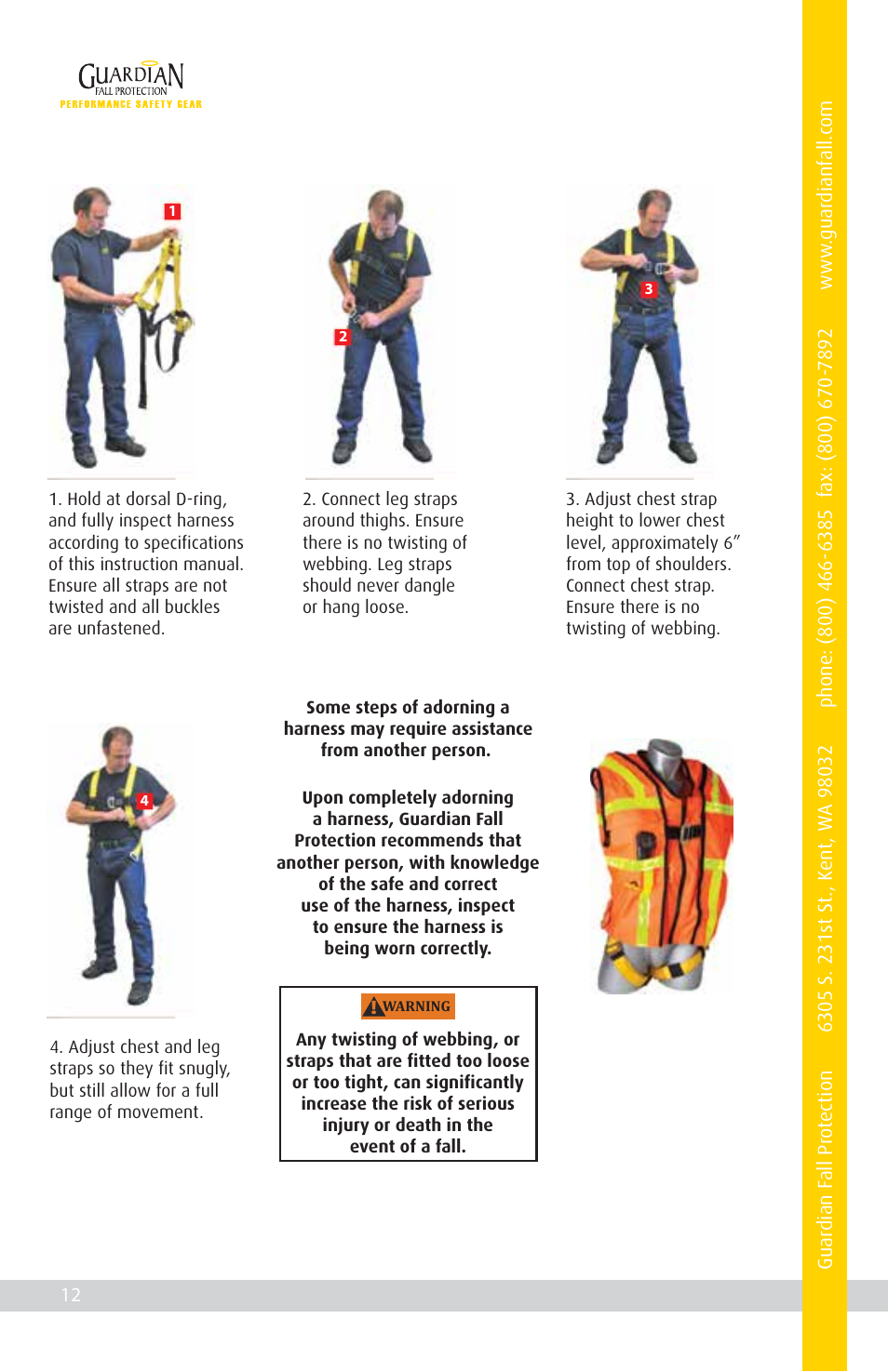 Qualcraft Float Tux Harness User Manual | Page 14 / 16
