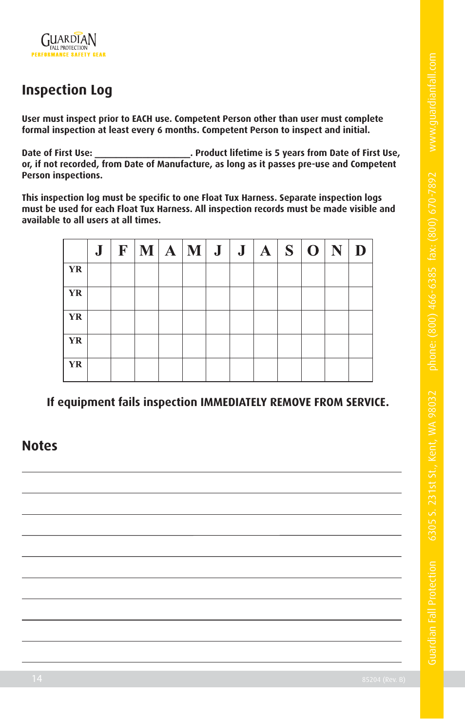 Qualcraft Float Tux Harness User Manual | Page 16 / 16
