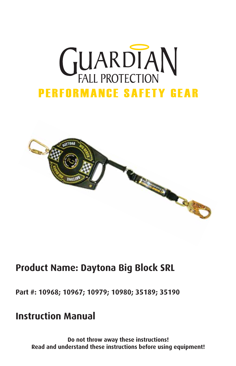 Qualcraft Daytona Big Block SRL User Manual | 16 pages