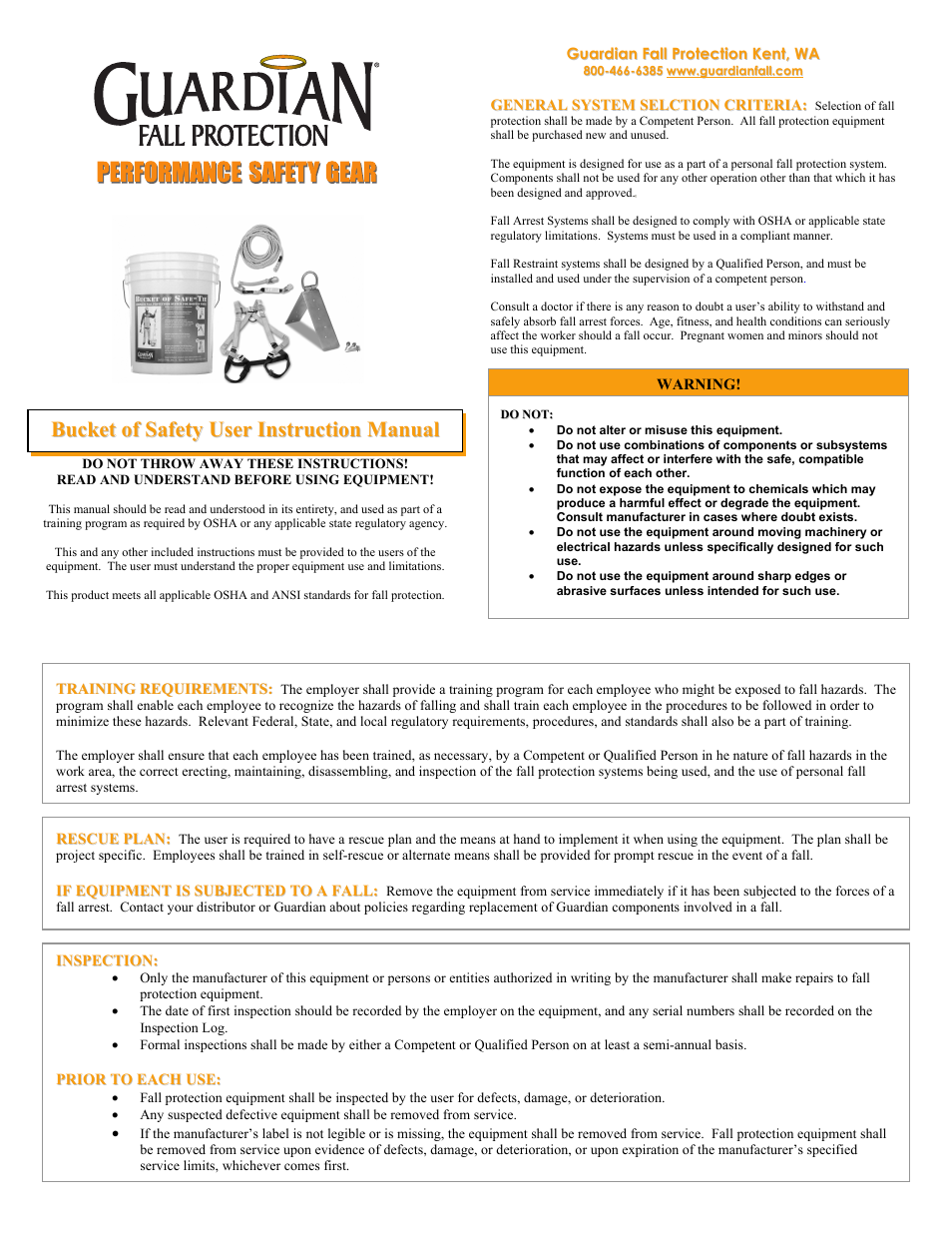 Qualcraft Lil' Bucket of Safe-Tie User Manual | 8 pages