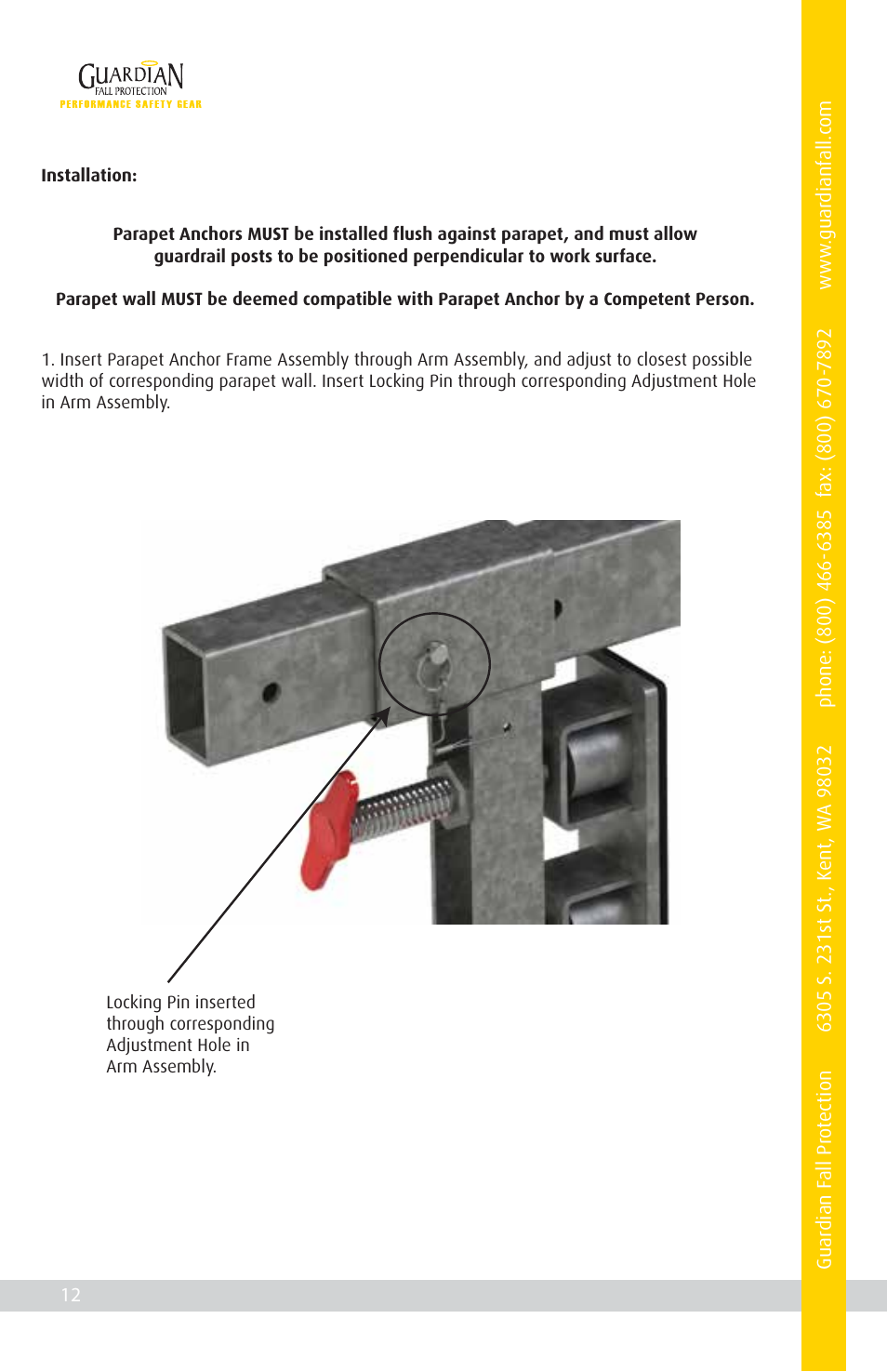 Qualcraft Parapet Anchor System User Manual | Page 14 / 20