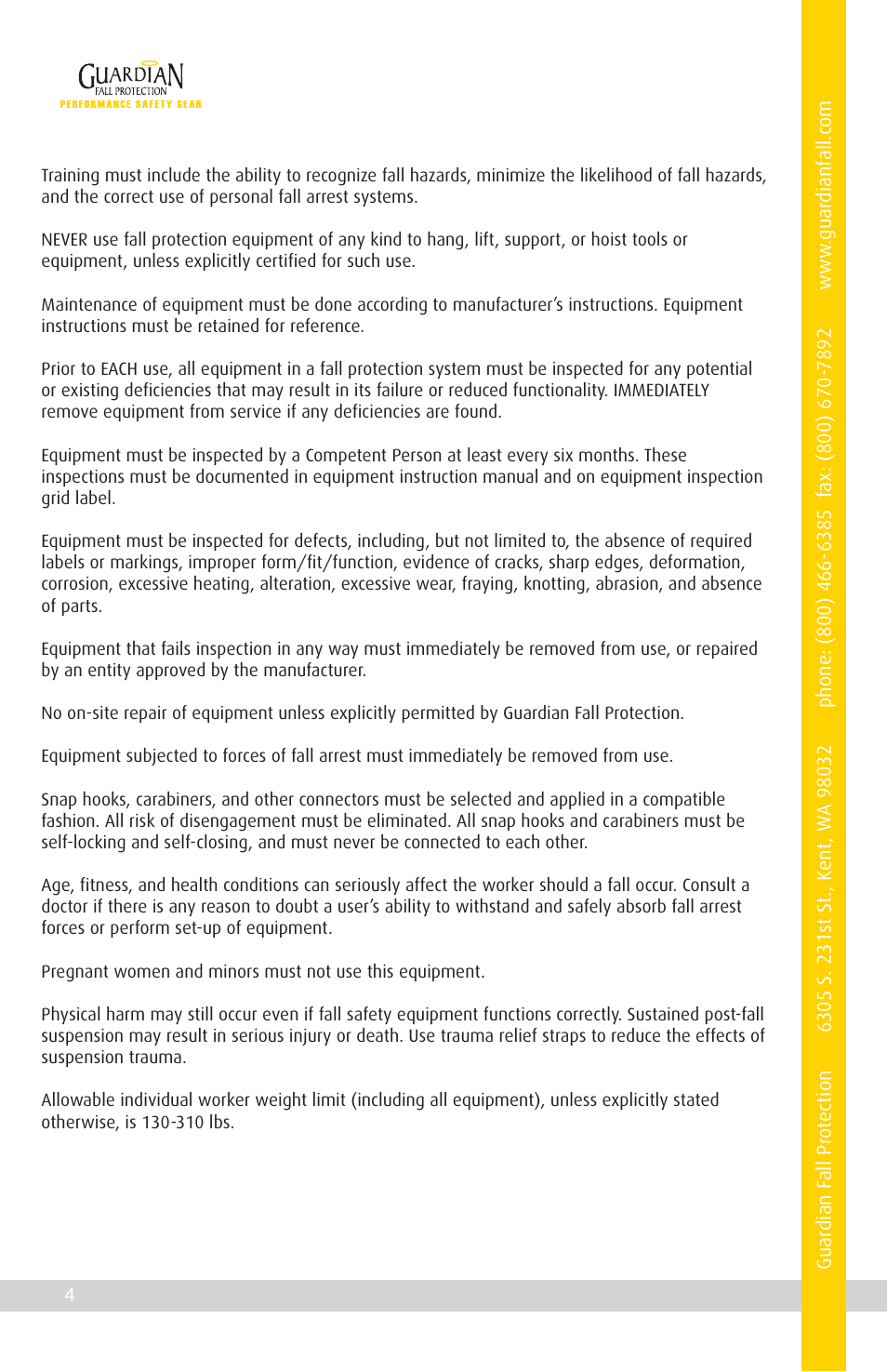 Qualcraft Parapet Anchor System User Manual | Page 6 / 20