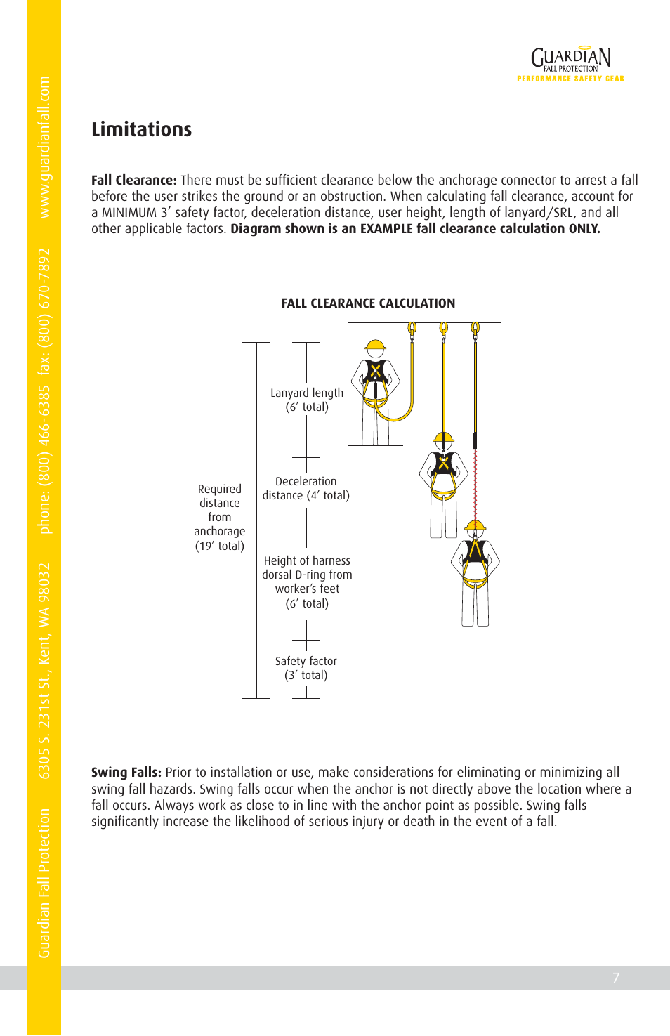 Limitations | Qualcraft Parapet Anchor System User Manual | Page 9 / 20