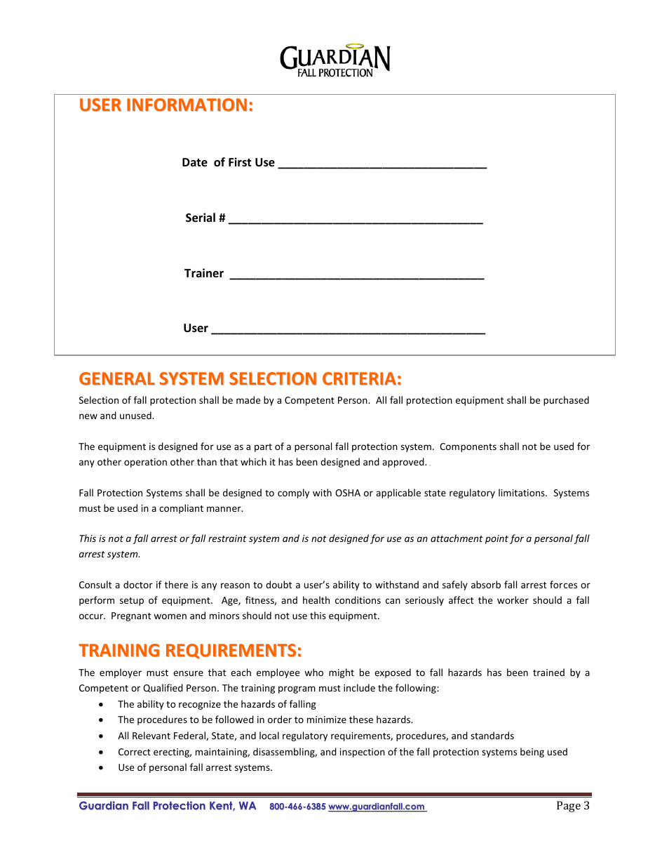 Qualcraft Residential Guardrail System User Manual | Page 3 / 7