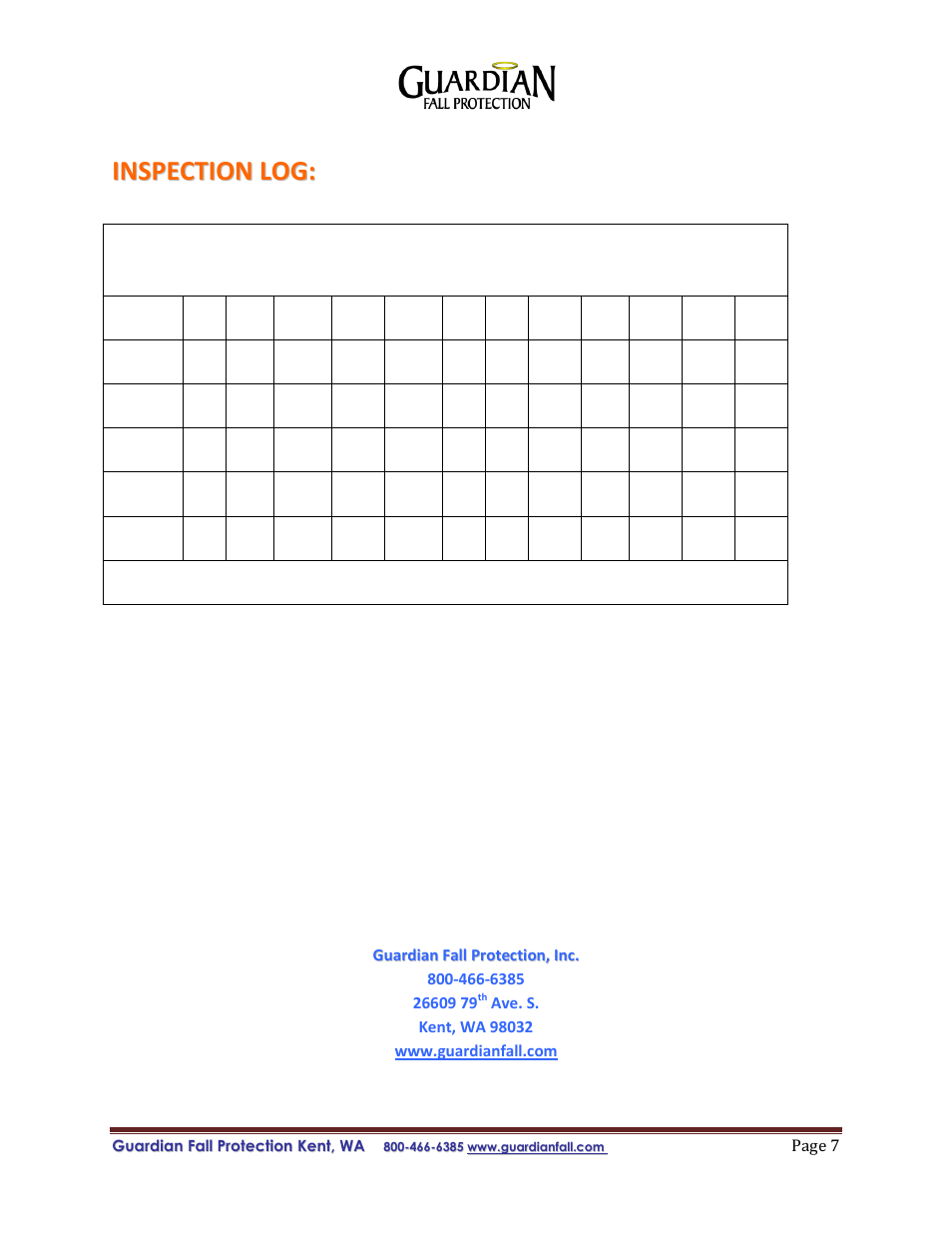 Qualcraft Residential Guardrail System User Manual | Page 7 / 7