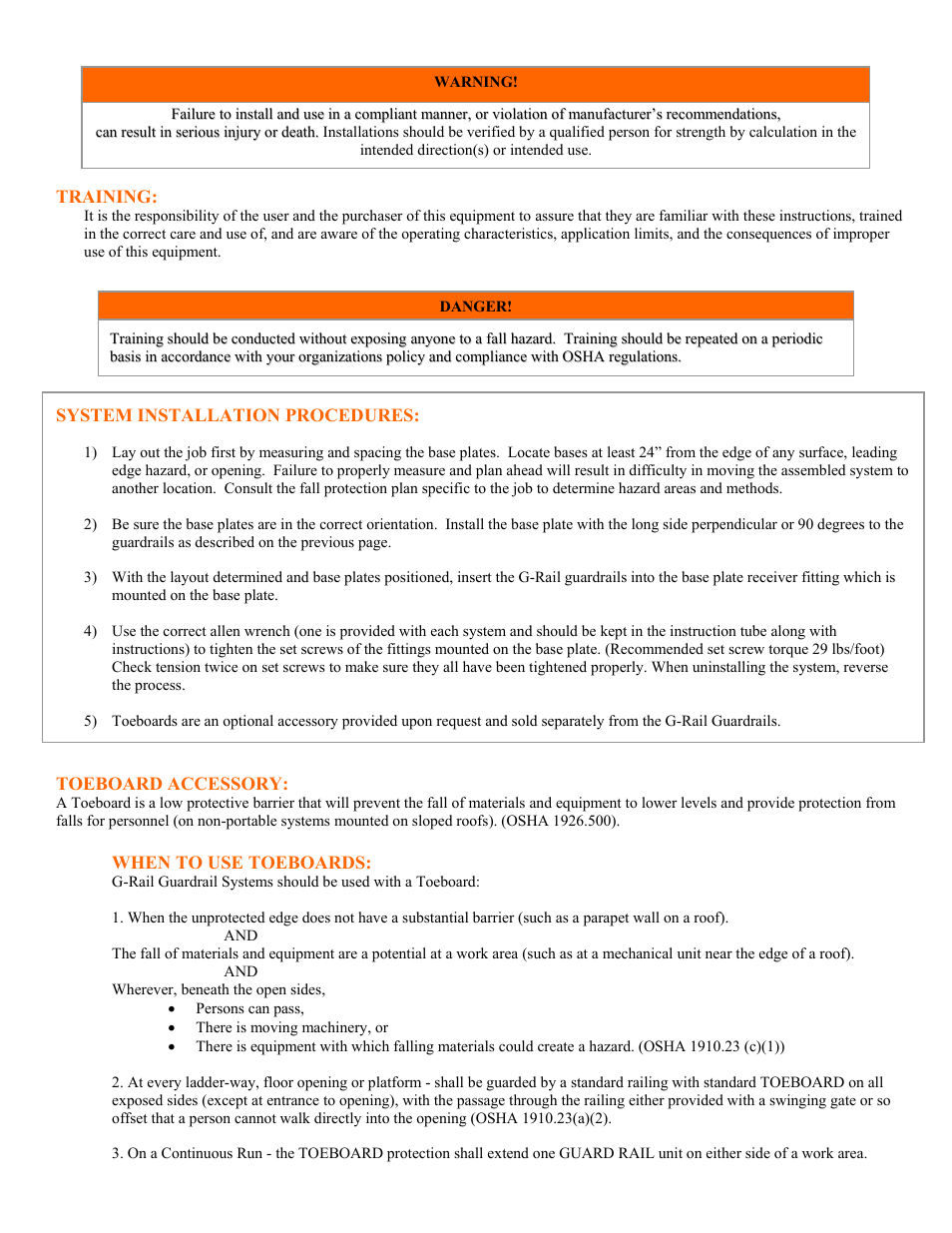 Qualcraft Long Toeboard Attachment User Manual | Page 5 / 8