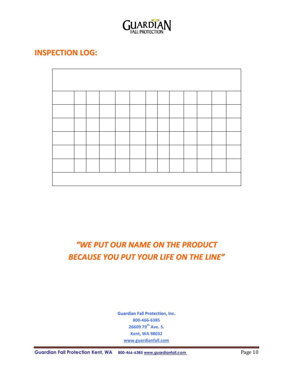 Qualcraft Replacement Flag Line User Manual | Page 10 / 10