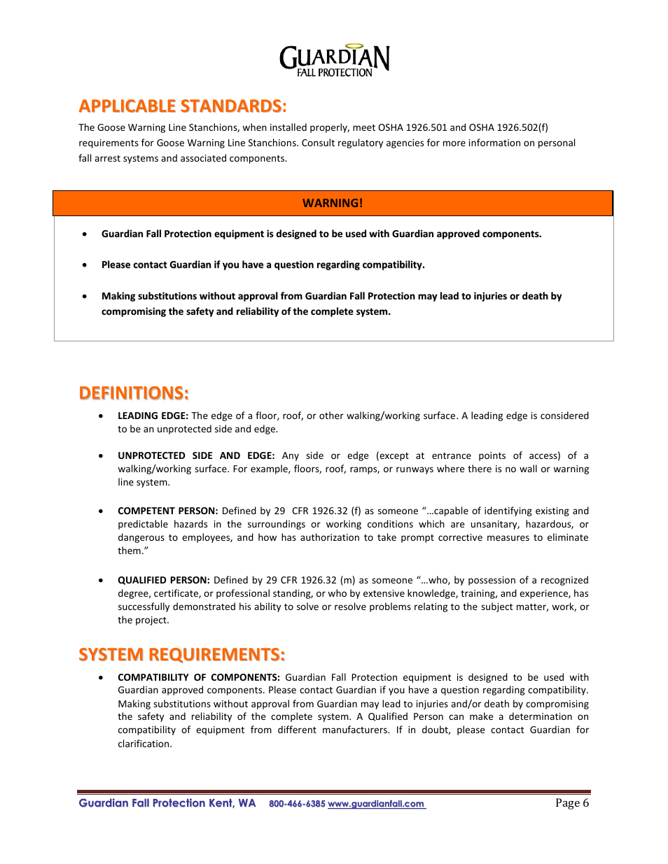 Qualcraft Replacement Flag Line User Manual | Page 6 / 10