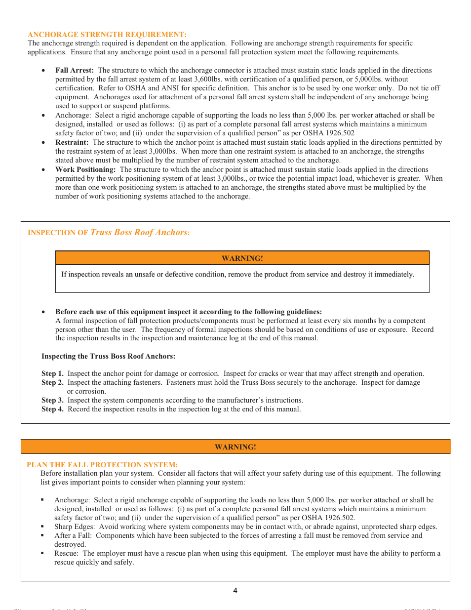 Qualcraft Truss Boss Anchor Kit User Manual | Page 4 / 8