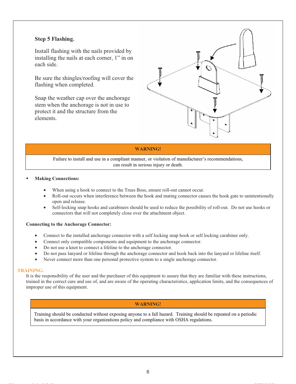 Qualcraft Truss Boss Anchor Kit User Manual | Page 6 / 8