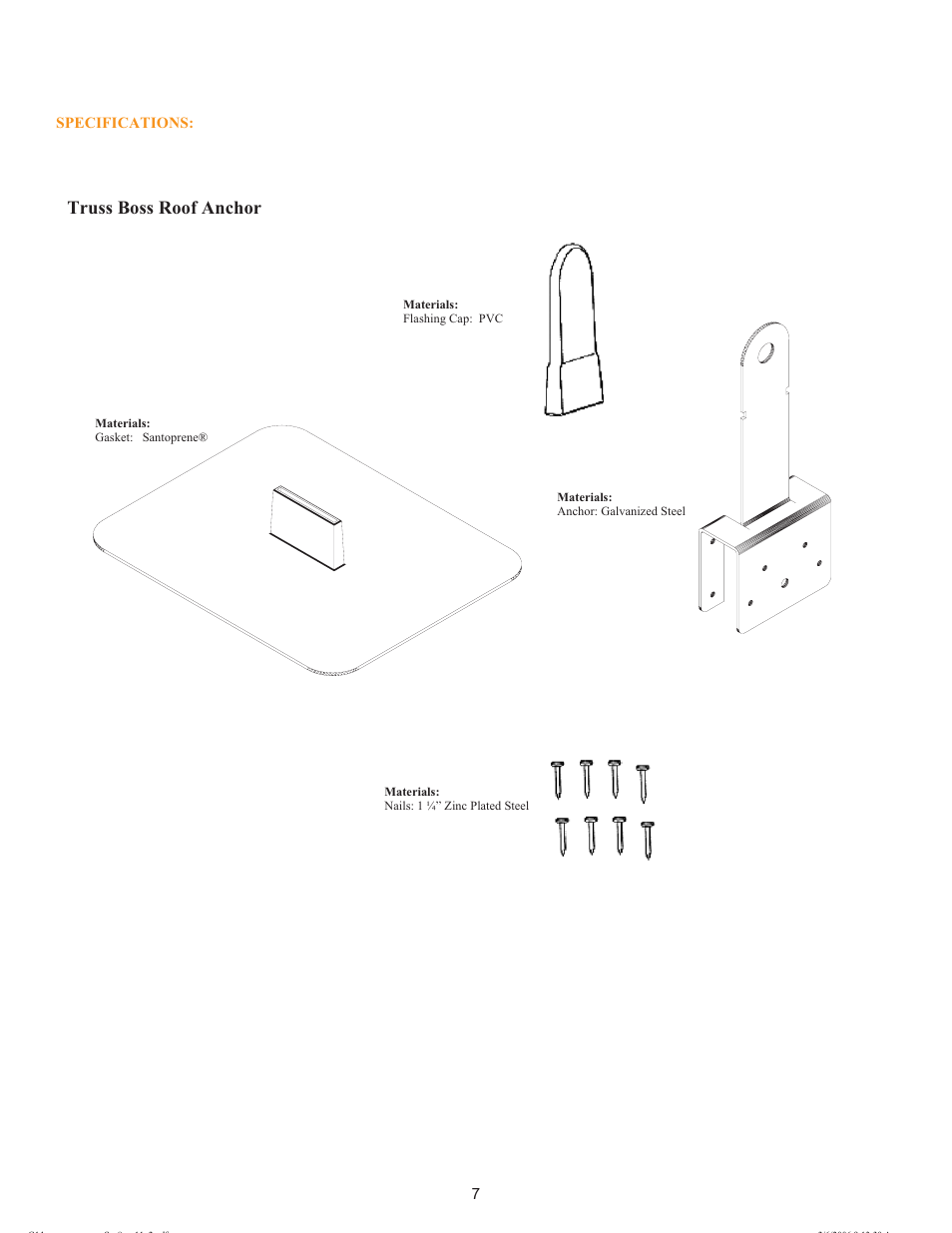 Truss boss roof anchor | Qualcraft Truss Boss Anchor Kit User Manual | Page 7 / 8