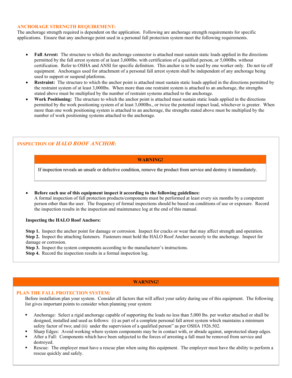 Qualcraft Halo Anchor User Manual | Page 4 / 6