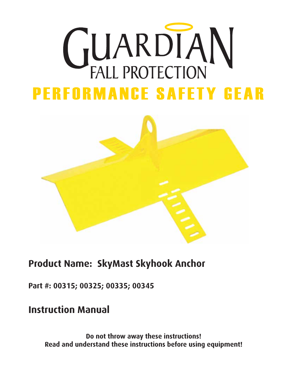 Qualcraft SkyMast Skyhook User Manual | 12 pages