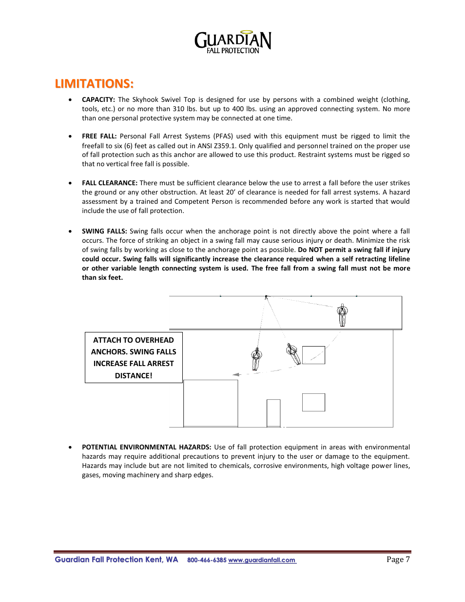 Qualcraft Skyhook Swivel Top User Manual | Page 7 / 11