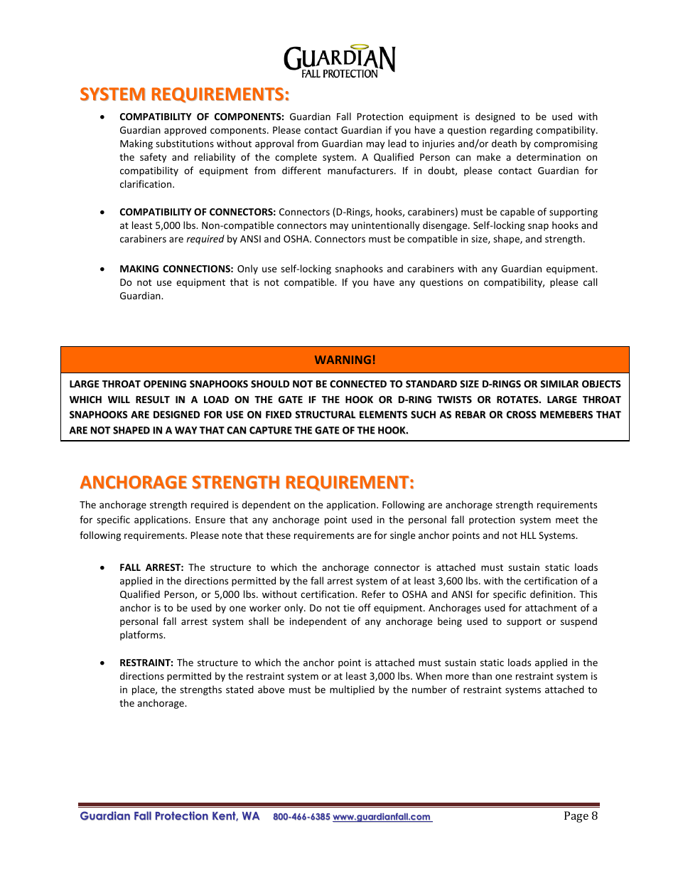 Qualcraft Skyhook Swivel Top User Manual | Page 8 / 11