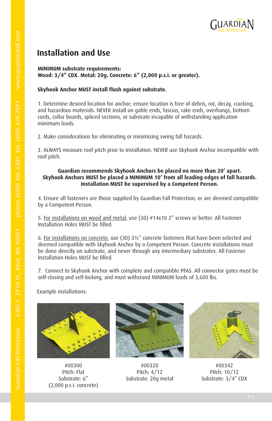 Installation and use | Qualcraft Skyhook User Manual | Page 13 / 16