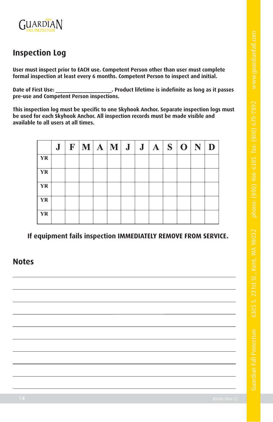 Qualcraft Skyhook User Manual | Page 16 / 16