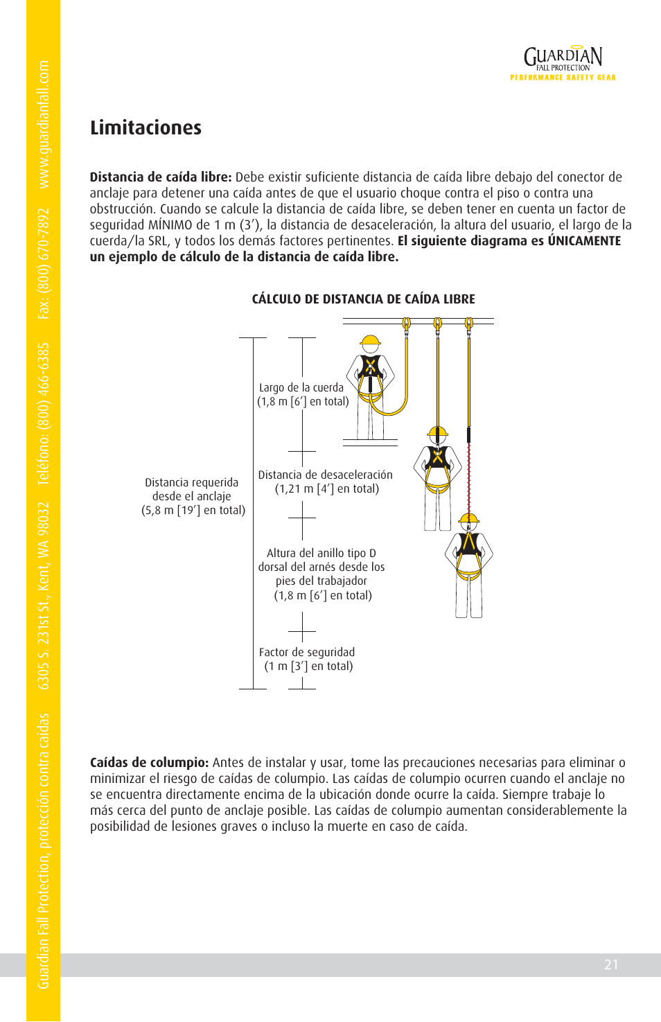 Limitaciones | Qualcraft CB-12 Weld-On Post User Manual | Page 25 / 32