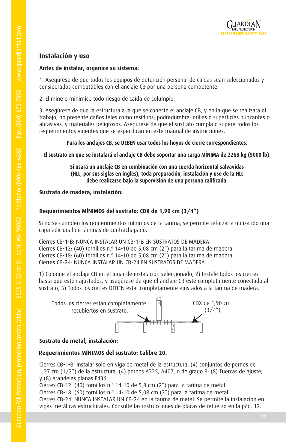 Qualcraft CB-12 Weld-On Post User Manual | Page 29 / 32