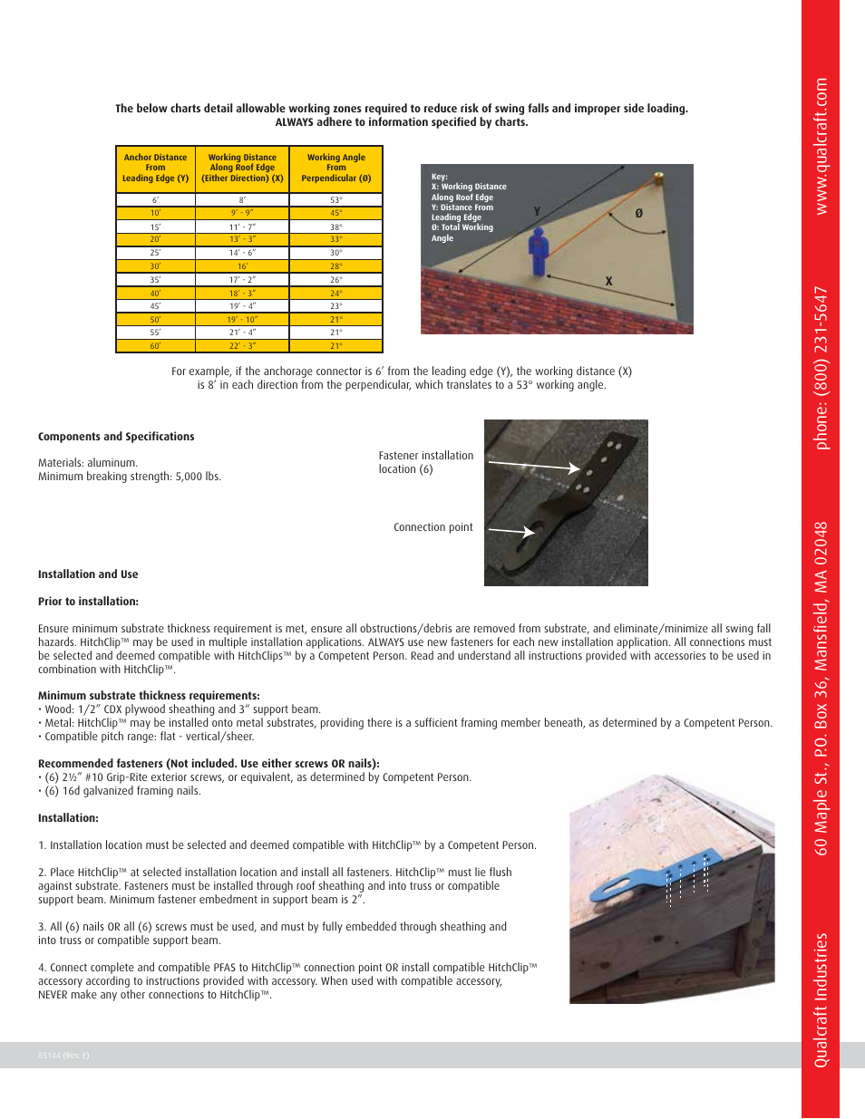 Qualcraft HitchClip User Manual | Page 2 / 4