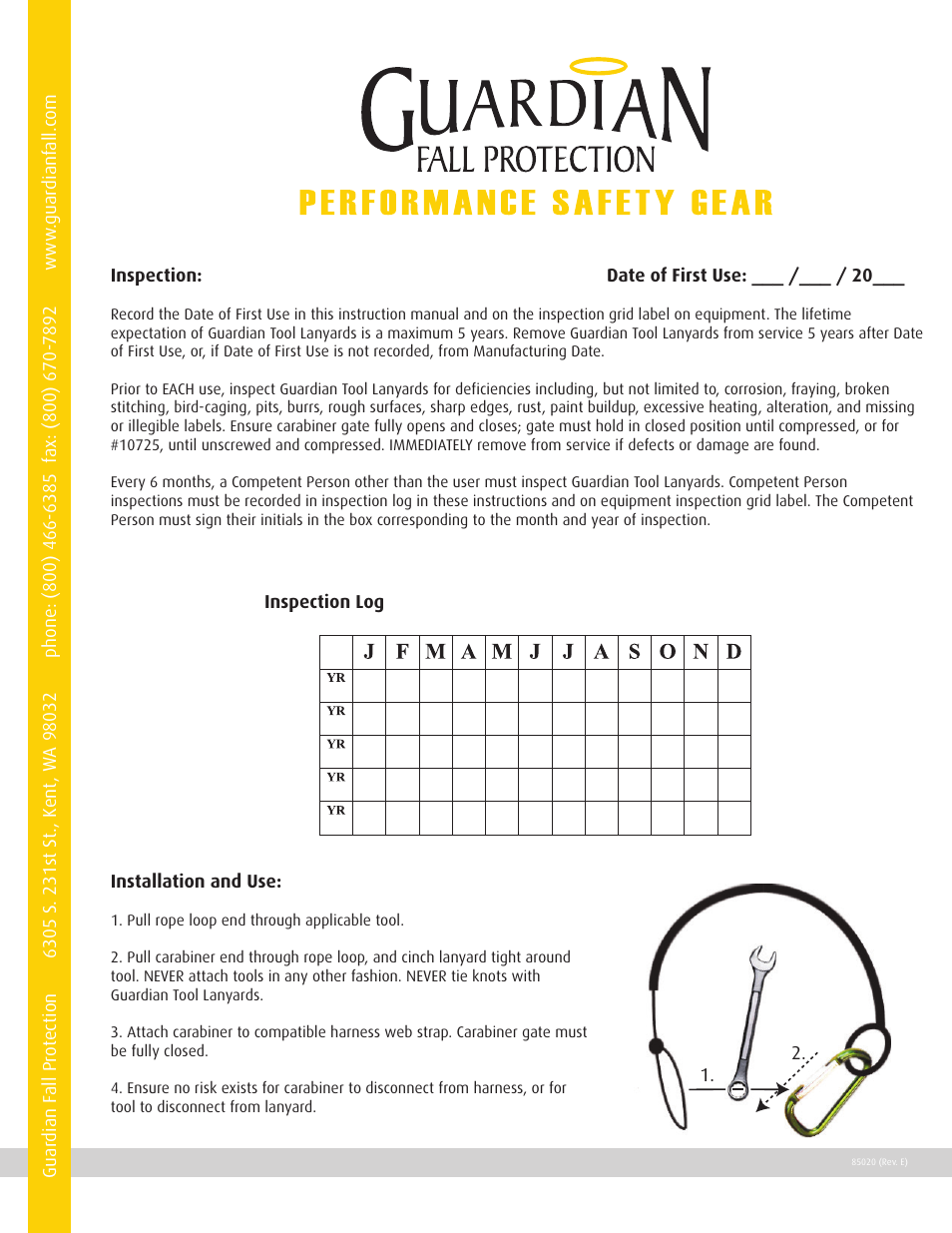 Qualcraft Tool Lanyard with Mini Carabiner User Manual | Page 2 / 2