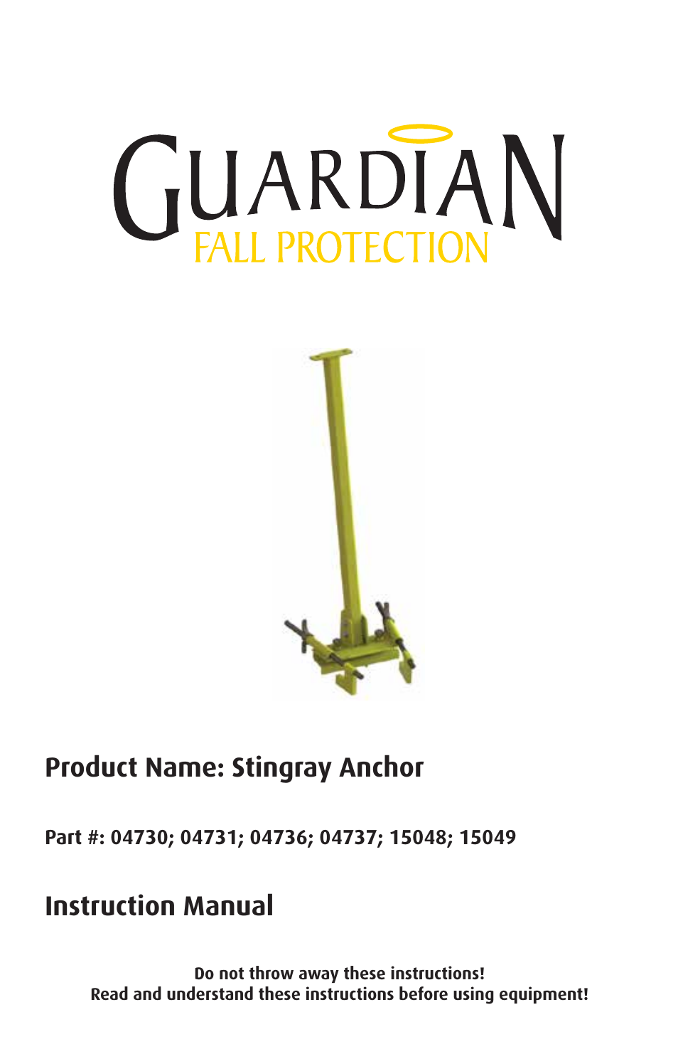 Qualcraft Stingray Anchor User Manual | 20 pages