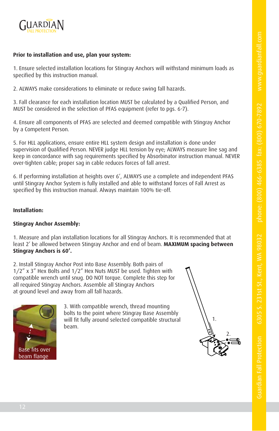 Qualcraft Stingray Anchor User Manual | Page 14 / 20