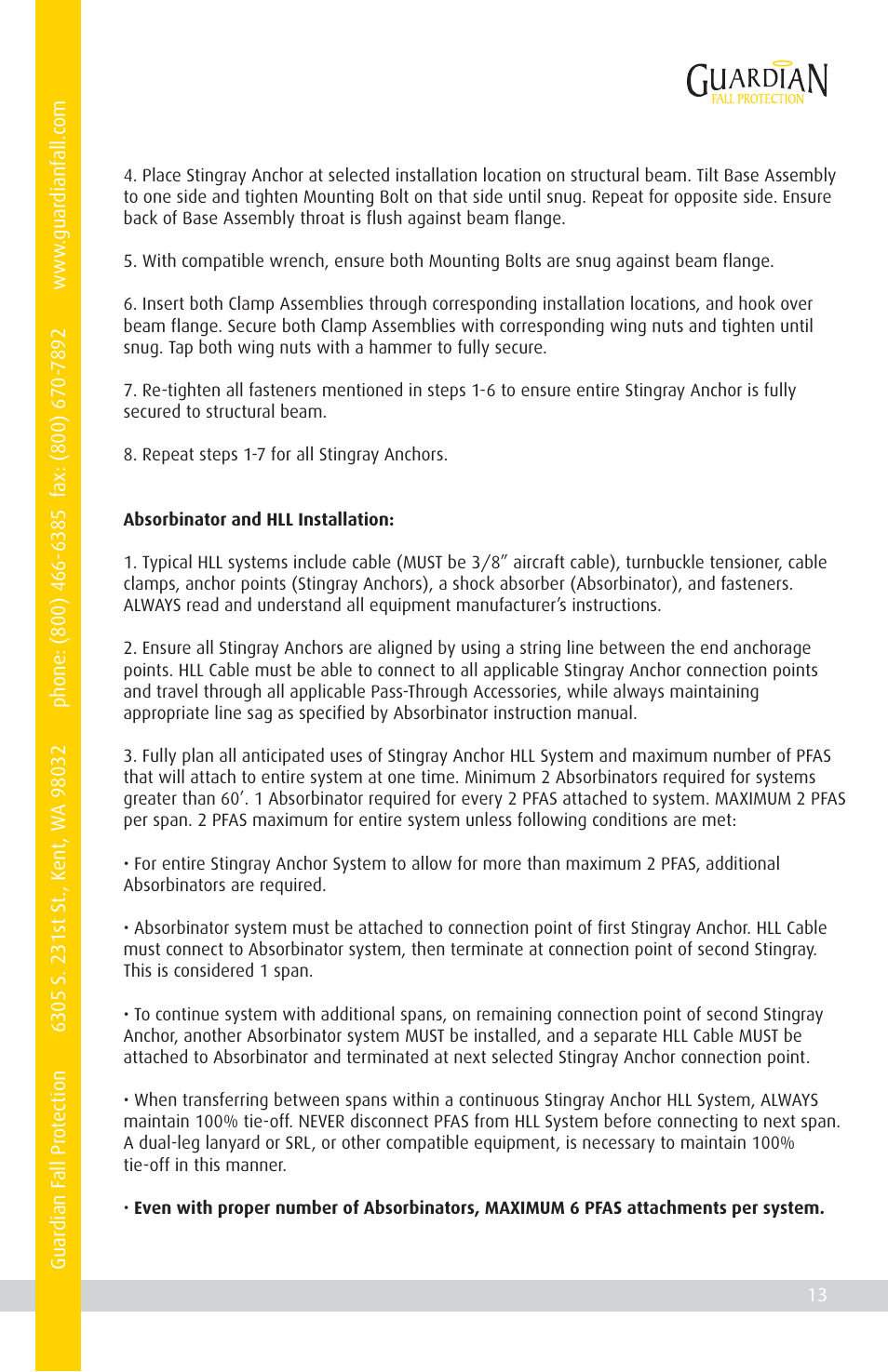 Qualcraft Stingray Anchor User Manual | Page 15 / 20