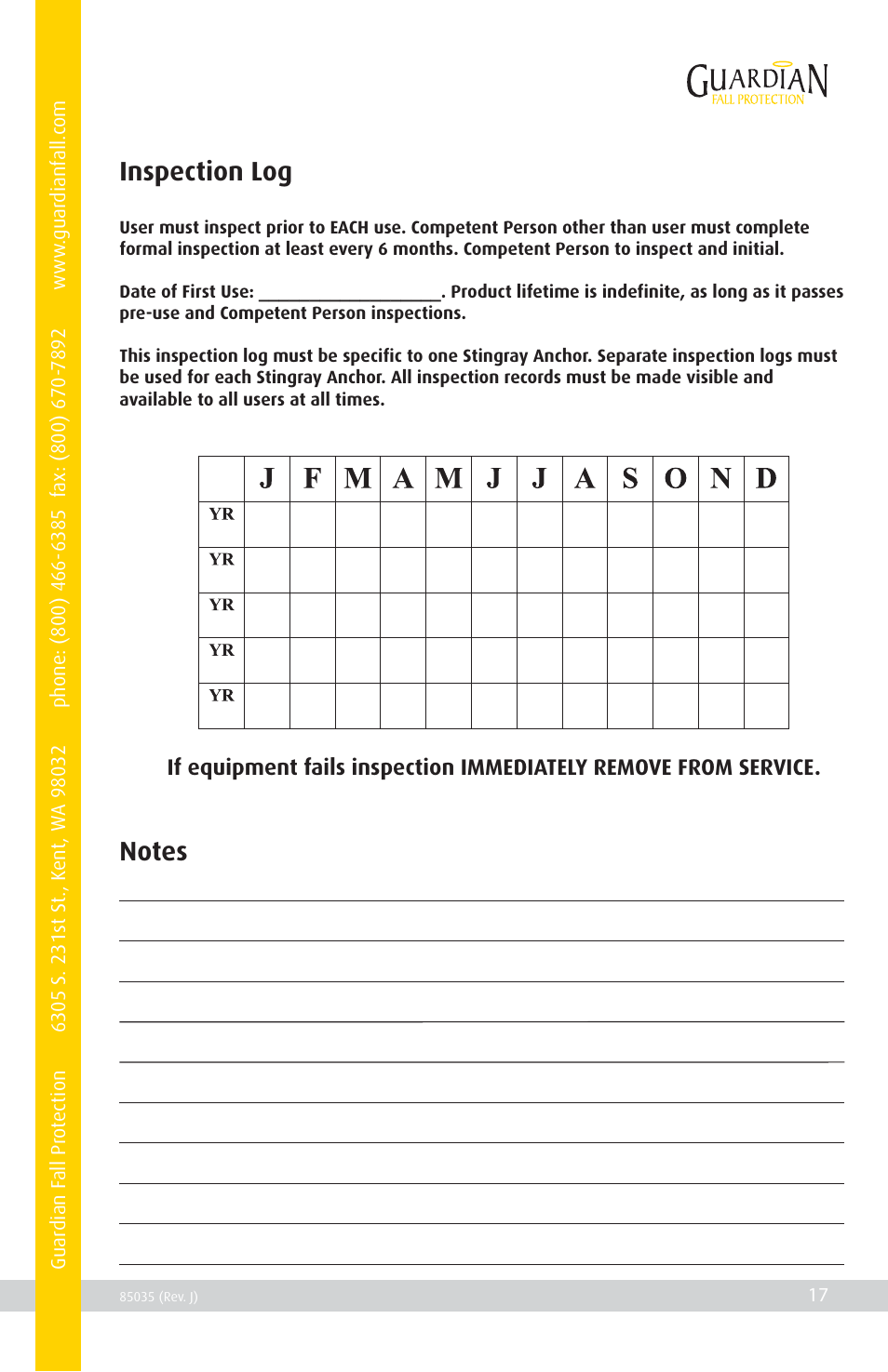 Qualcraft Stingray Anchor User Manual | Page 19 / 20
