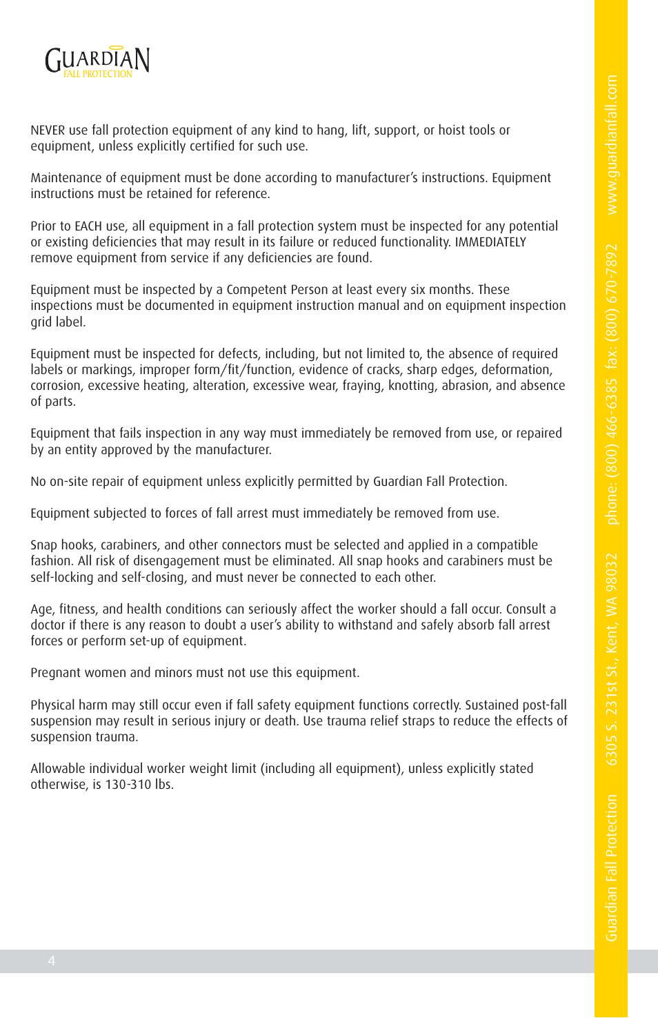 Qualcraft Stingray Anchor User Manual | Page 6 / 20
