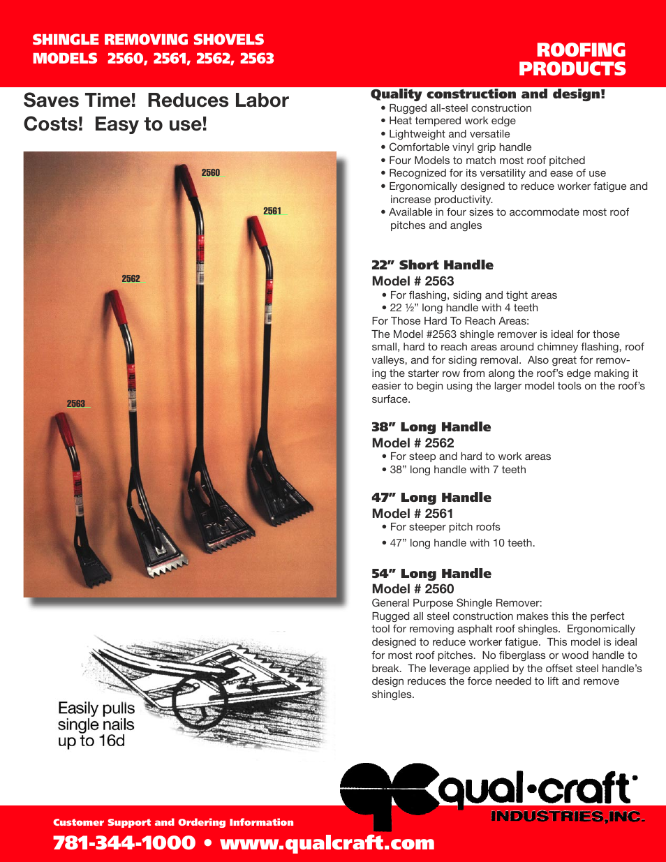 Qualcraft Classic Shingle Remover User Manual | 2 pages
