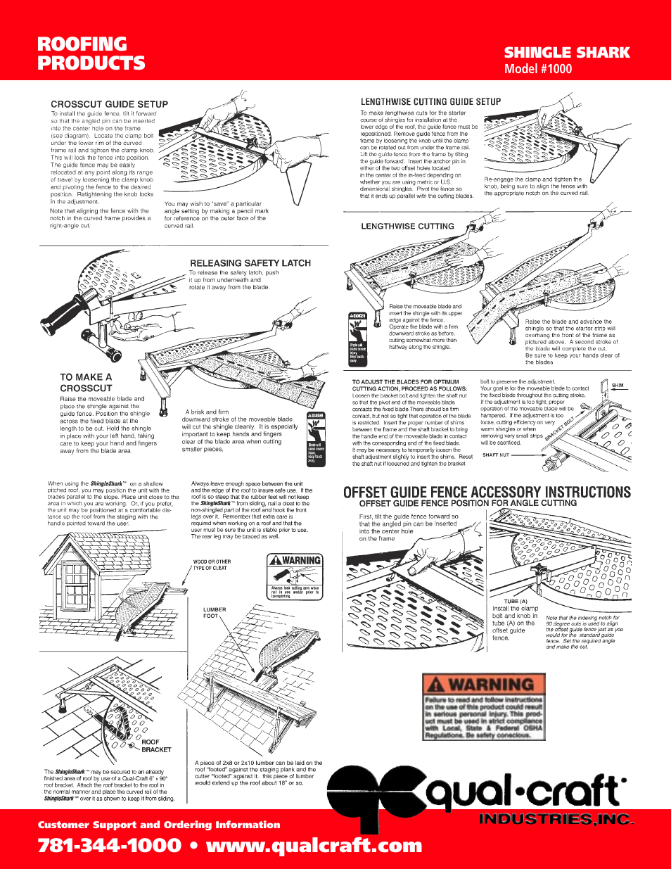 Roofing products | Qualcraft Shingle Shark User Manual | Page 2 / 2
