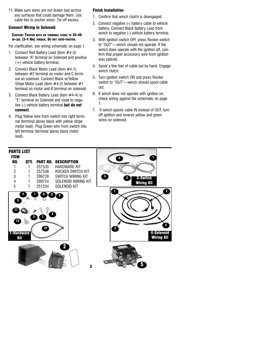 Ramsey Winch ATV 2500 ROCKER SWITCH 256117 User Manual | Page 3 / 4