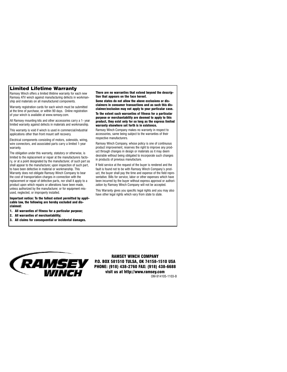 Ramsey Winch ATV 2500 ROCKER SWITCH FOR WIRELESS REMOTE 256118 User Manual | Page 4 / 4