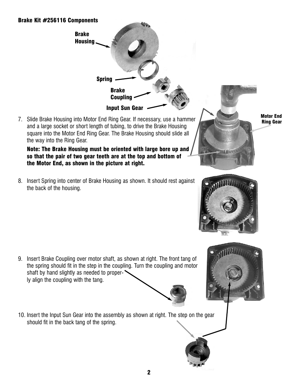 Ramsey Winch ATV_BADGER 2500 BRAKE 256116 User Manual | Page 2 / 4