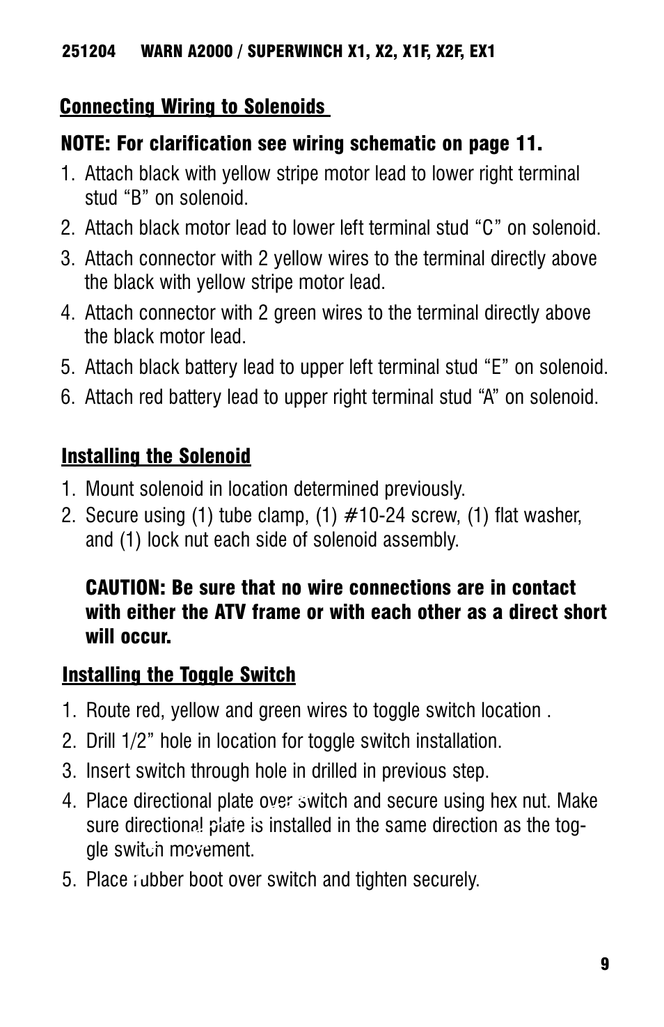 Ramsey Winch ATV UNIVERSAL WIRELESS REMOTE FOR ATV WINCHES User Manual | Page 11 / 24