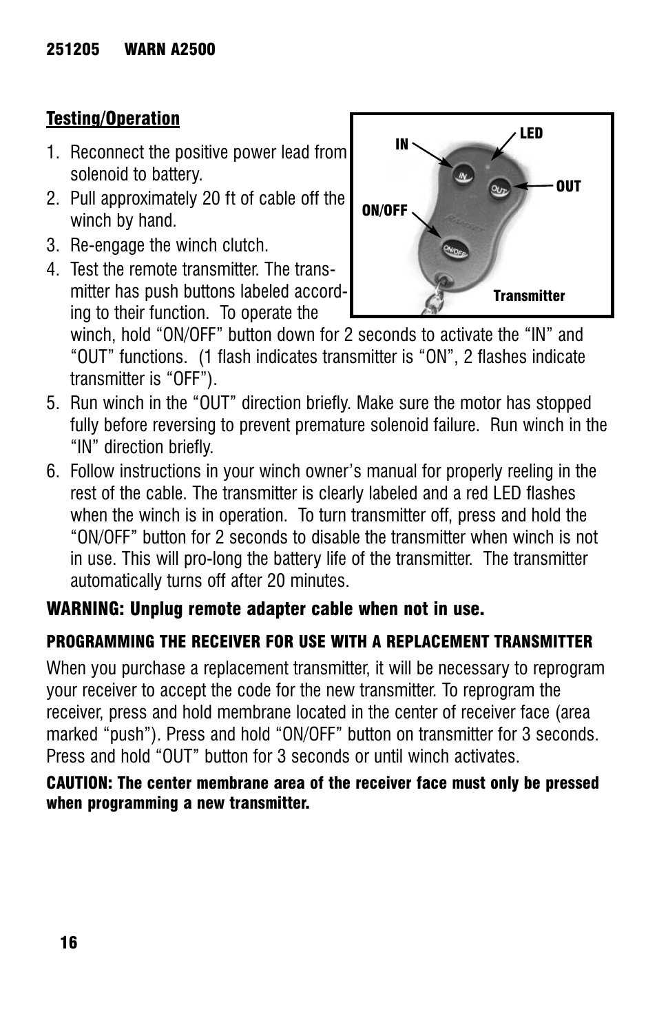 Ramsey Winch ATV UNIVERSAL WIRELESS REMOTE FOR ATV WINCHES User Manual | Page 18 / 24