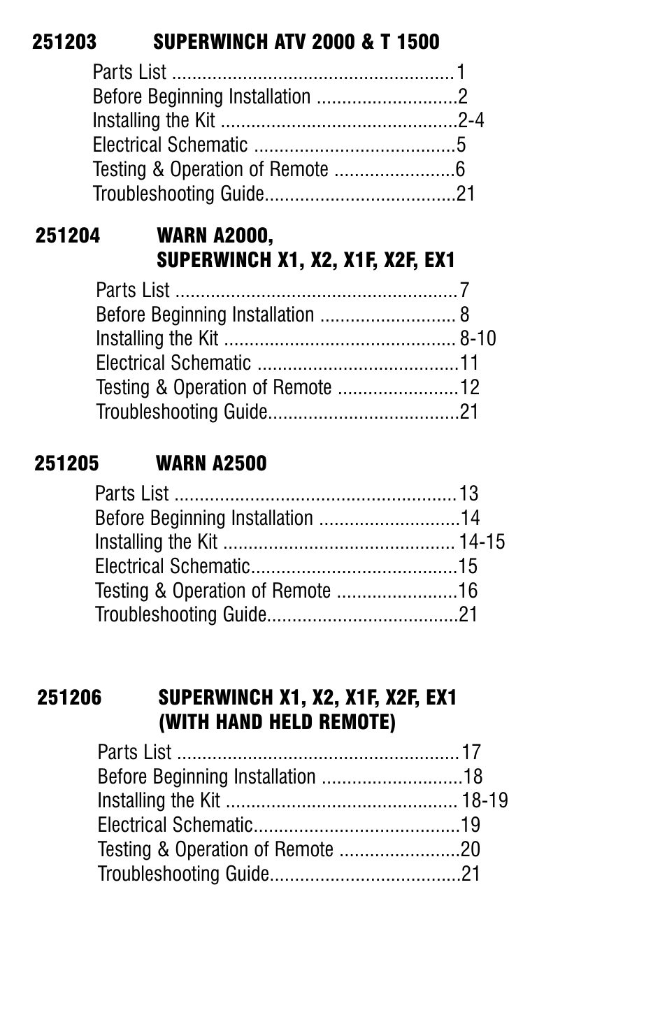 Ramsey Winch ATV UNIVERSAL WIRELESS REMOTE FOR ATV WINCHES User Manual | Page 2 / 24