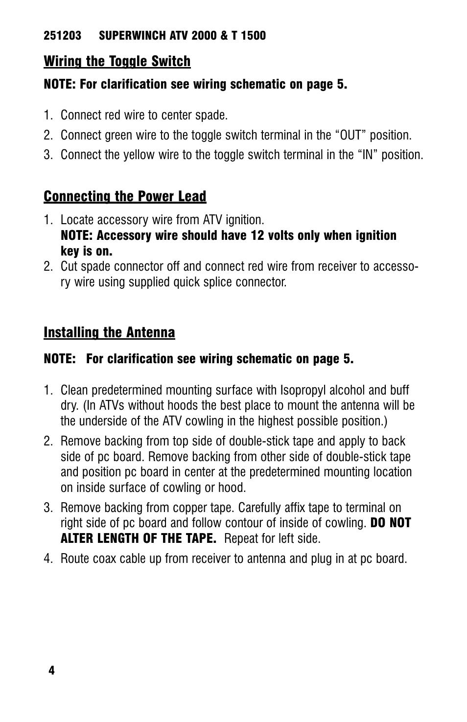 Ramsey Winch ATV UNIVERSAL WIRELESS REMOTE FOR ATV WINCHES User Manual | Page 6 / 24