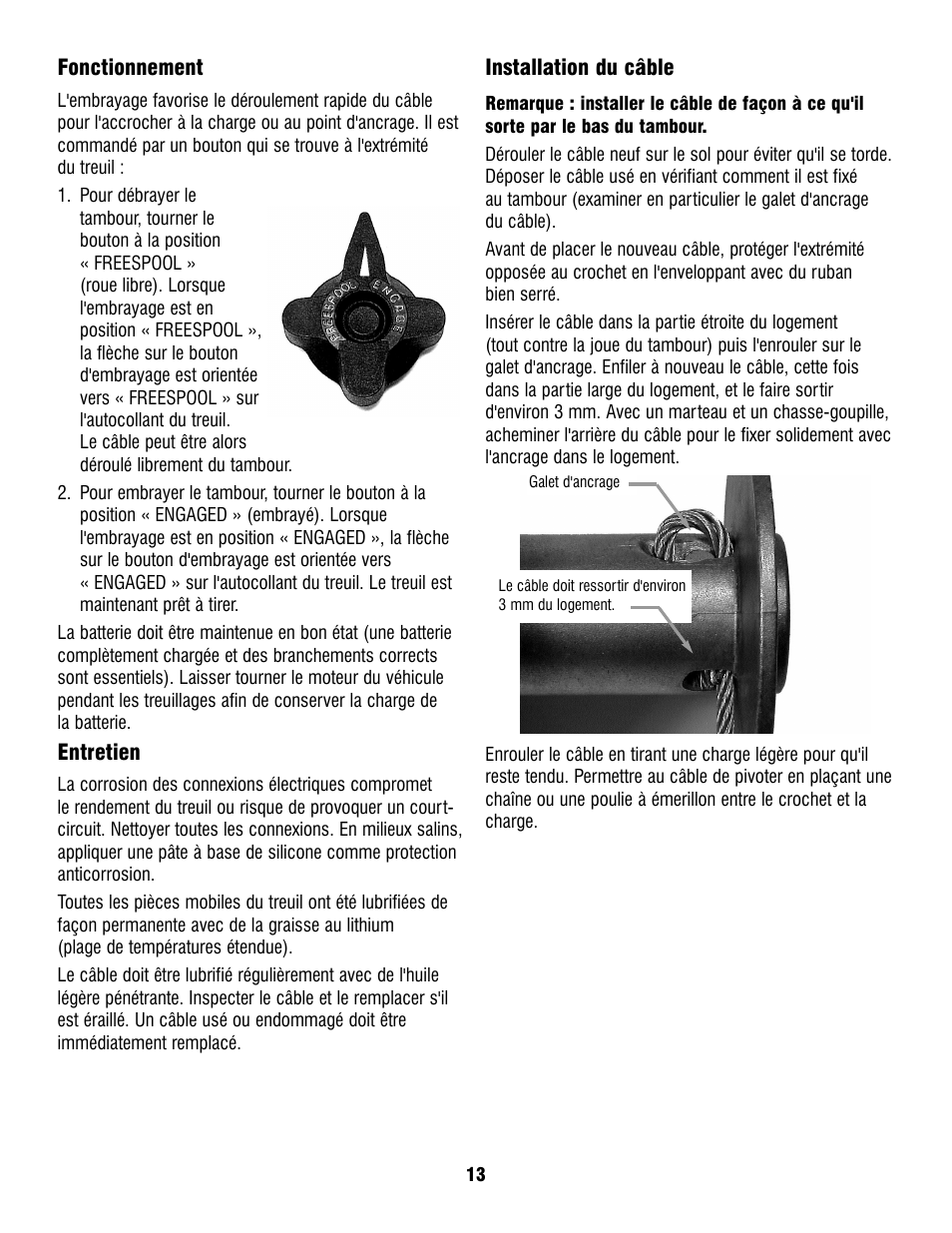 Ramsey Winch ATV 8 WITH REMOTE User Manual | Page 13 / 36