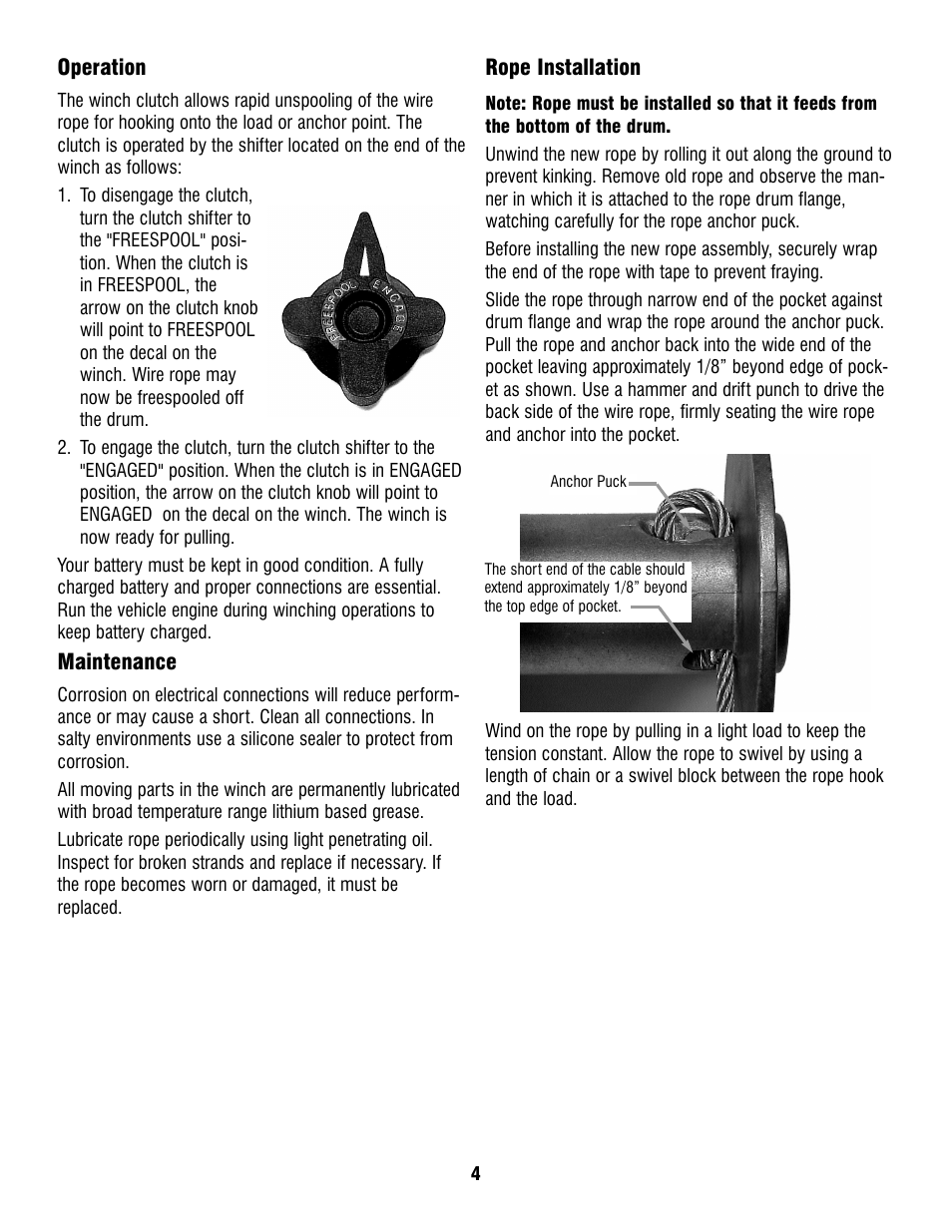 Ramsey Winch ATV 8 WITH REMOTE User Manual | Page 4 / 36