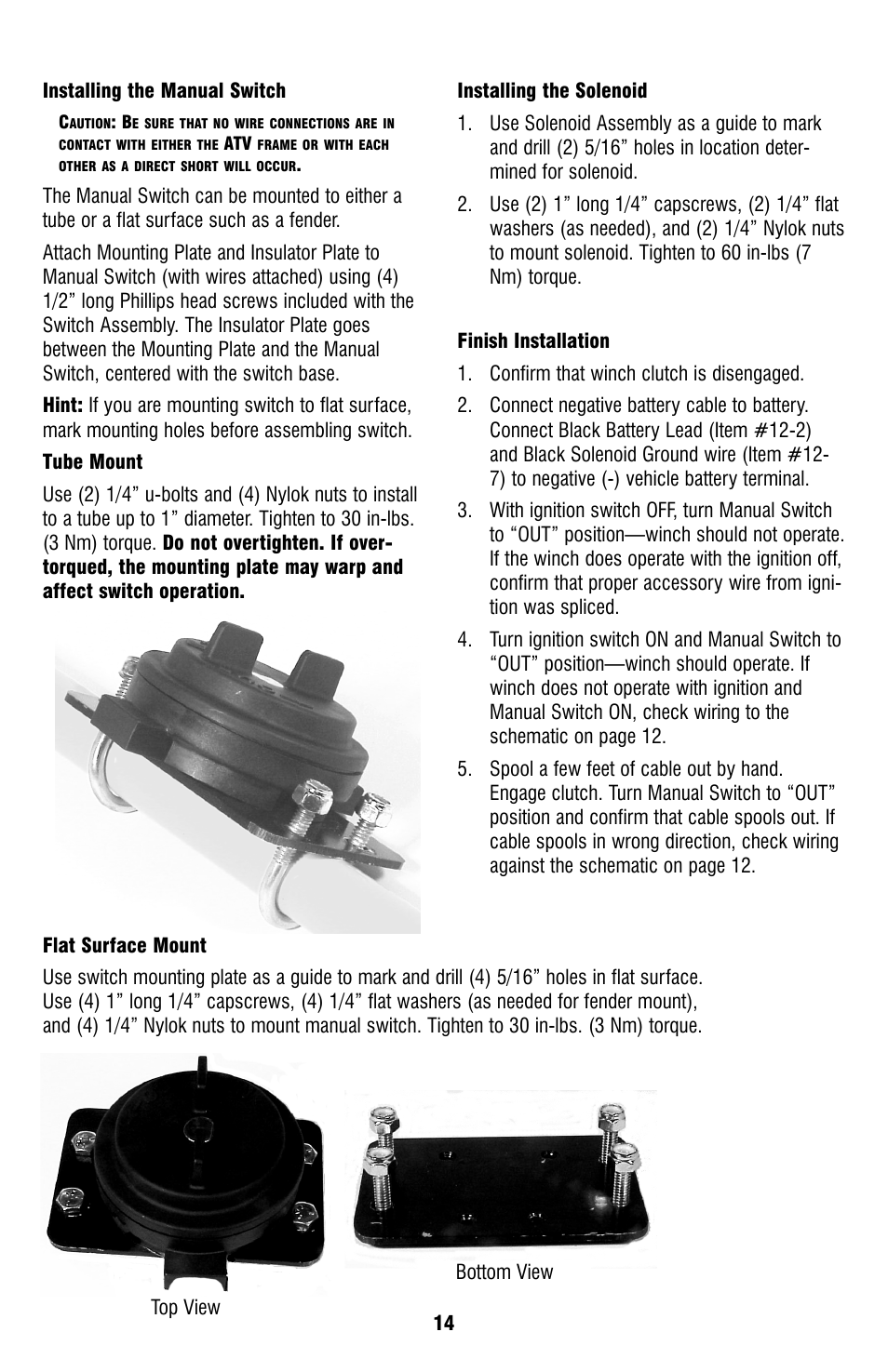 Ramsey Winch ATV-2500 User Manual | Page 14 / 24