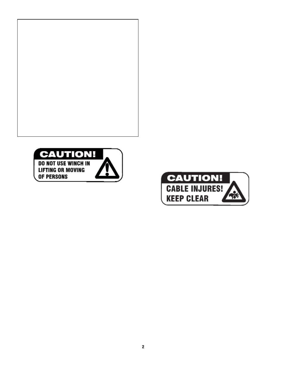 Ramsey Winch ATV-2500 (W_Brake) User Manual | Page 2 / 16