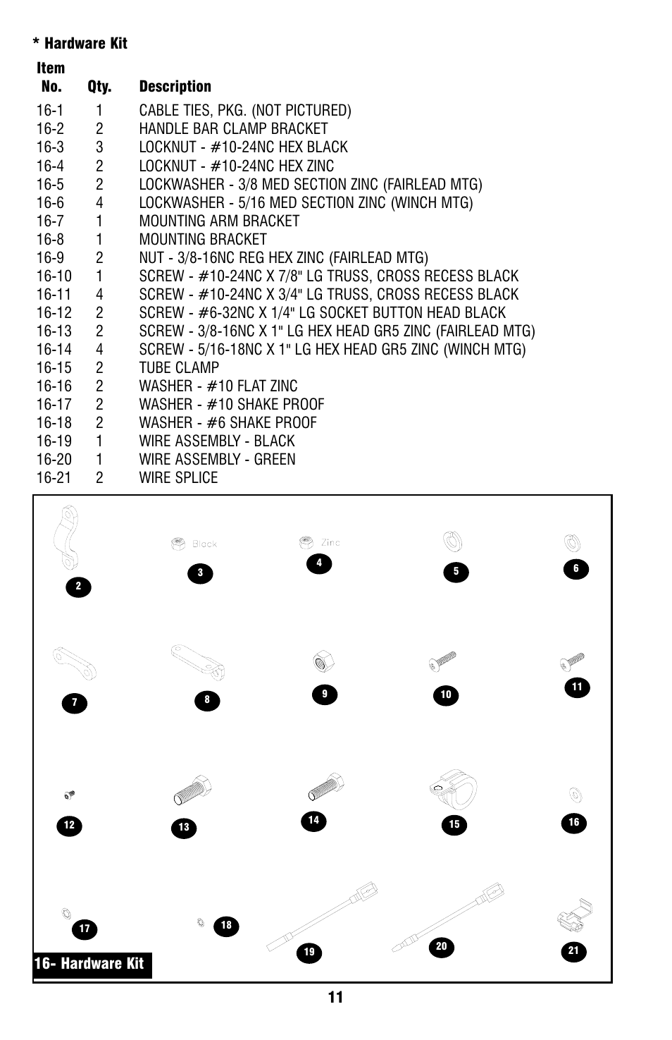 Ramsey Winch ATV-2500 W_MINI ROCKER SWITCH User Manual | Page 11 / 16