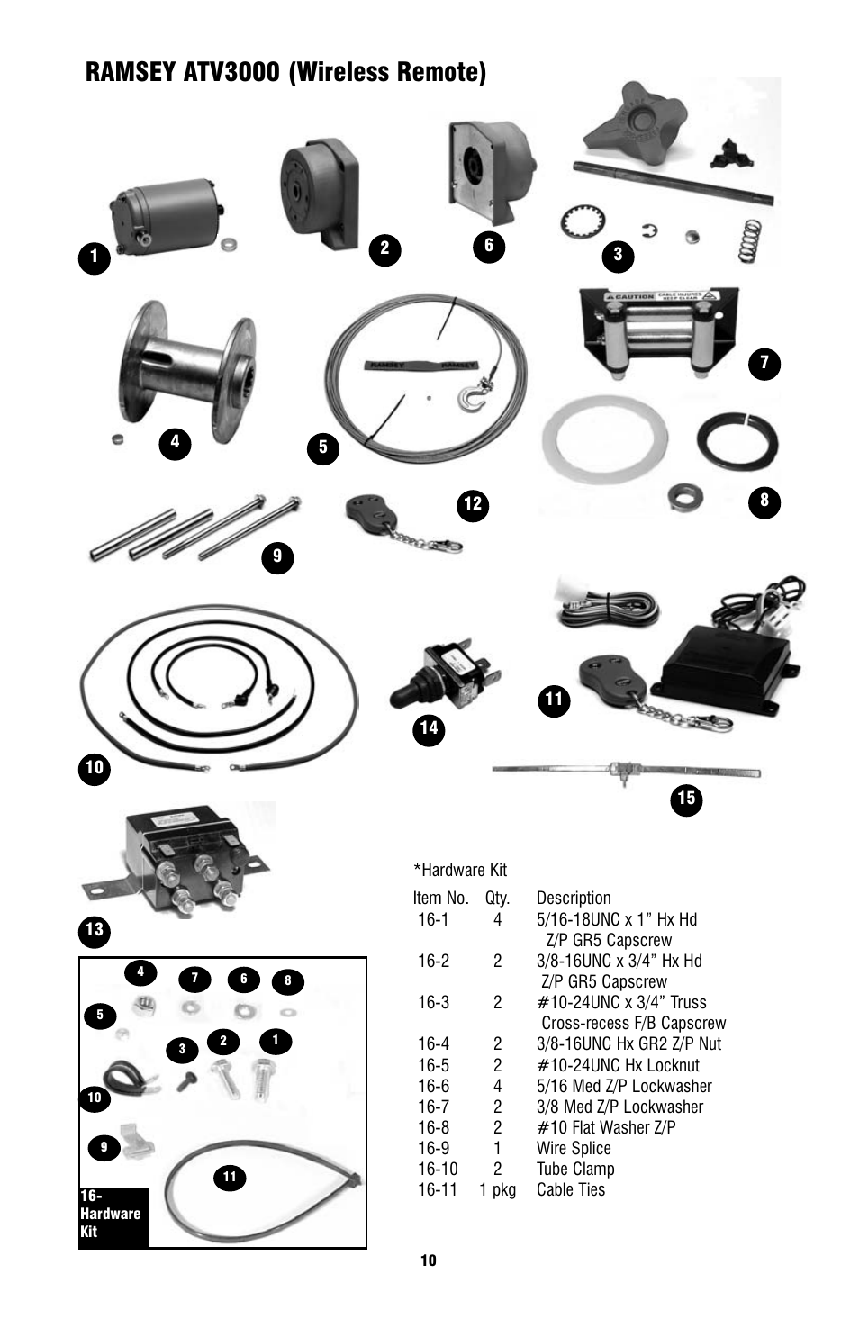 Ramsey atv3000 (wireless remote) | Ramsey Winch ATV-3000 User Manual | Page 10 / 16