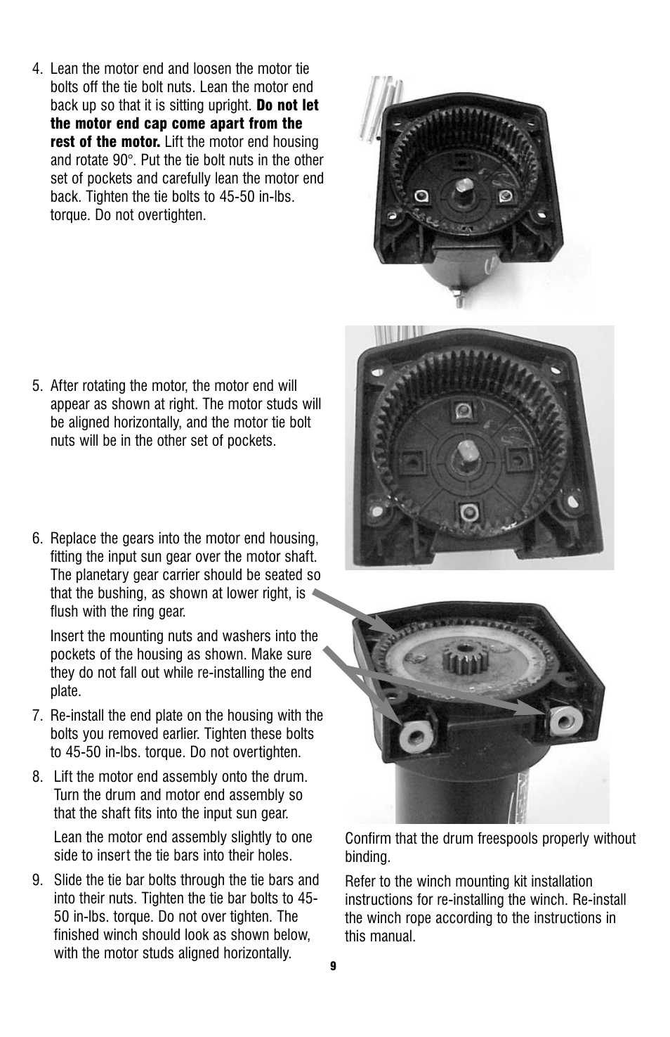 Ramsey Winch ATV-3000 W_SYNTHETIC ROPE User Manual | Page 9 / 12