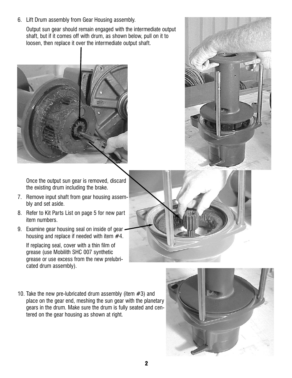 Ramsey Winch PATRIOT 15000 BRAKE REPLACEMENT KIT 251252 User Manual | Page 2 / 5