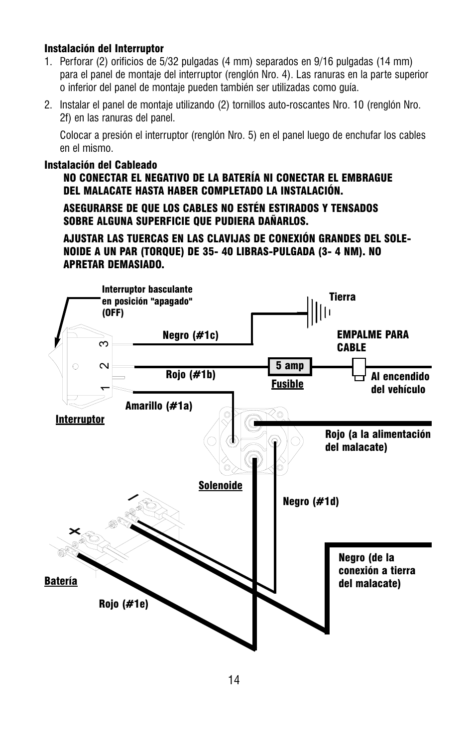 Ramsey Winch SAFETY ON_OFF SWITCH KIT 282062, 282063 User Manual | Page 16 / 20