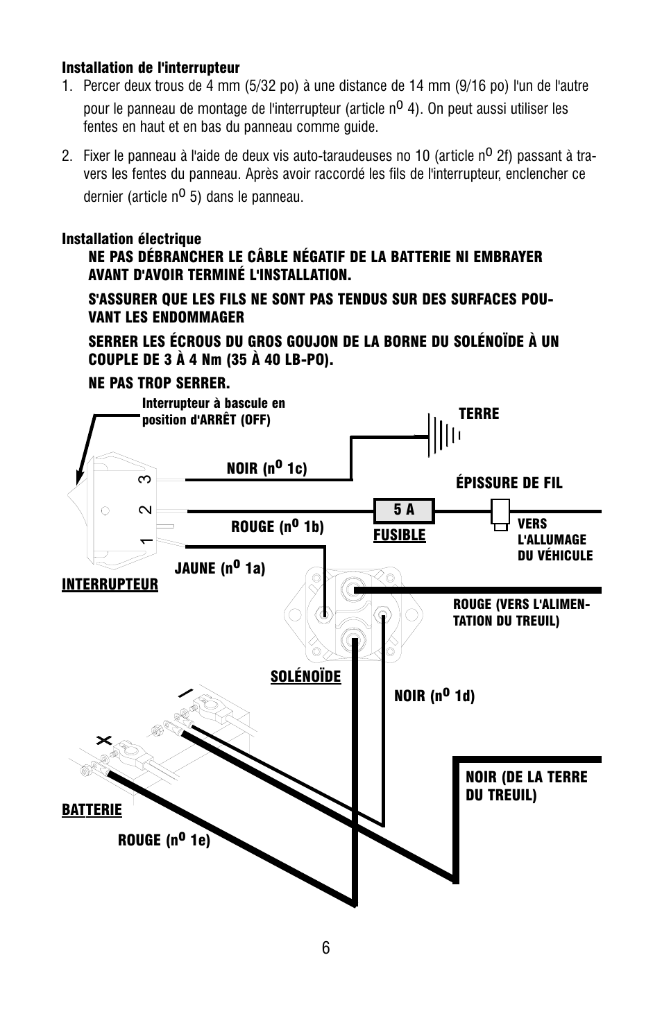 Ramsey Winch SAFETY ON_OFF SWITCH KIT 282062, 282063 User Manual | Page 8 / 20