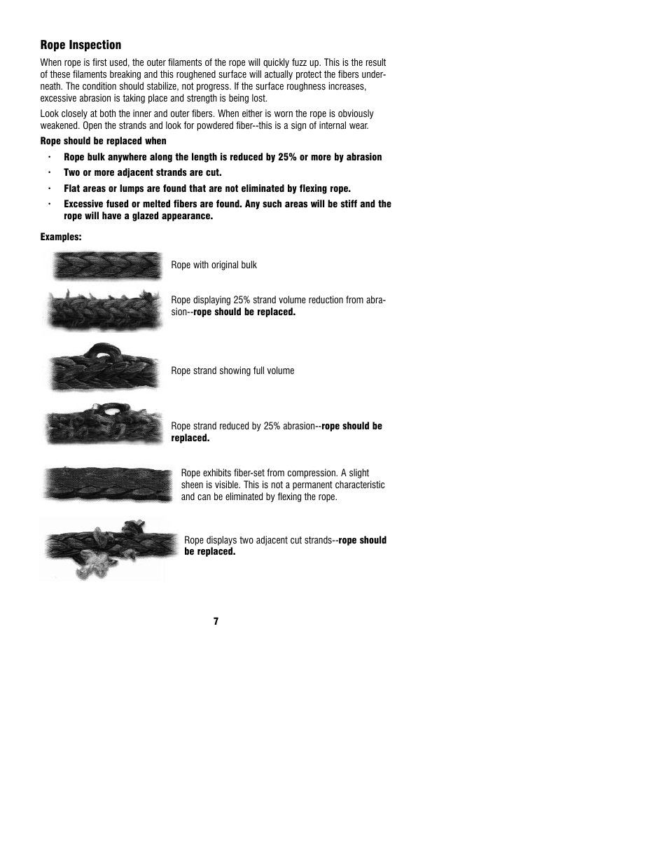 Ramsey Winch SYNTHETIC ROPE KIT 251262 User Manual | Page 7 / 8